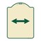 Signmission Bidirectional Arrow Black Heavy-Gauge Aluminum Architectural Sign, 24" x 18", TG-1824-24312 A-DES-TG-1824-24312 - alternate 1